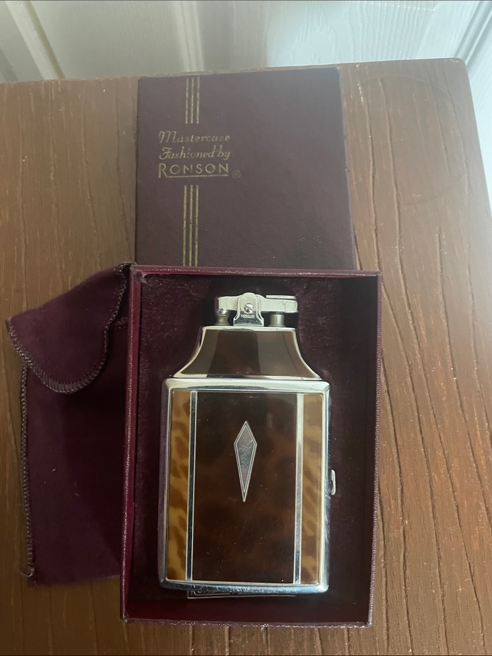 Robson Mastercase cigarette -case and lighter NWT in box -